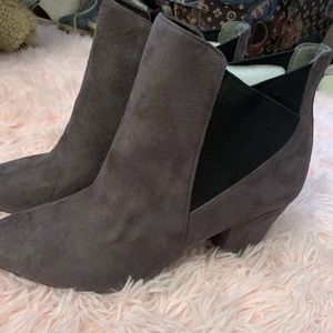 Brand new suede booties